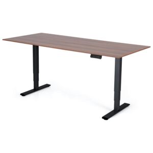 Polohovateľný stôl Liftor 3segmentové nohy čierne, doska 1800 x 800 x 18 mm orech