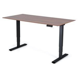 Polohovateľný stôl Liftor 3segmentové nohy čierne, doska 1600 x 800 x 18 mm orech