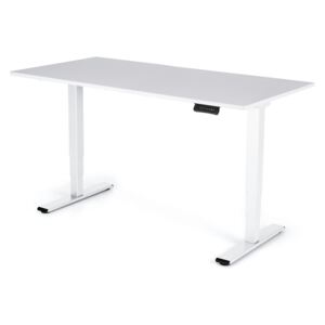 Polohovateľný stôl Liftor 3segmentové nohy biele, doska 1600 x 800 x 25 mm biela