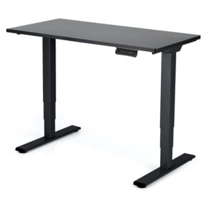 Polohovateľný stôl Liftor 3segmentové nohy čierne, doska 1200 x 600 x 25 mm čierna