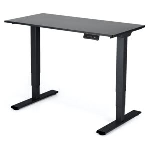 Polohovateľný stôl Liftor 3segmentové nohy čierne, doska 1180 x 600 x 18 mm čierna