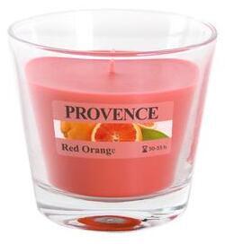 Provence Vonná sviečka v skle Provence 140 g, červený pomaranč