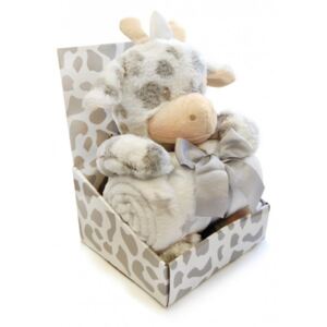 Detská plyšová deka + hračka -žirafka