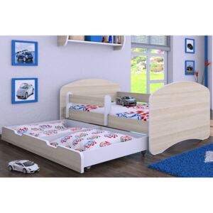 MAXMAX Dětská postel se šuplíkem 160x80 cm - AKÁT