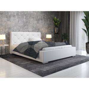 Čalúnená posteľ Troja 180/200 cm s úložným priestorom madrid - ekokoža