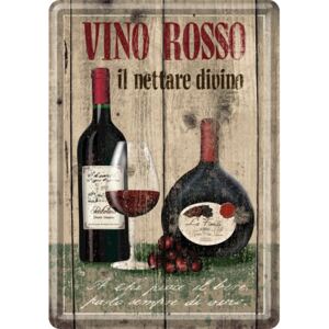 Nostalgic Art Plechová pohľadnice - Vino Rosso