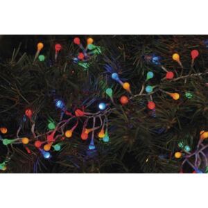 EMOS Lighting| ZY2034T| LED vianočná reťaz – strapec, 2,4m, vonk., multicolor, čas