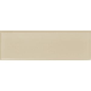 Sklenený obklad Premium Mosaic Plain cream 6x20 cm, lesk PLAINLCR