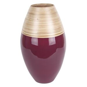 PRESENT TIME Dekoračná váza Bamboo Cone L – červená