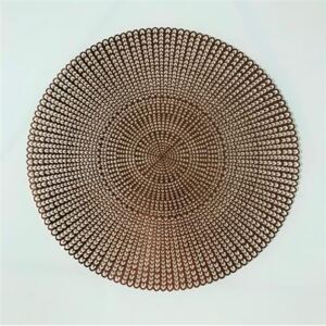 Vinylové dekoratívne prestieranie na stôl Deco ružovo zlaté 41 cm, IMPOL TRADE
