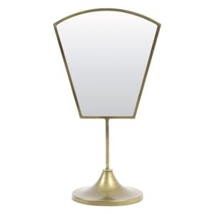 Zlaté kovové stolové zrkadlo Luan antique - 23 * 15 * 40cm