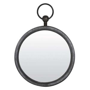 Okrúhle kovové zrkadlo Pure zinc- Ø36 * 42 cm