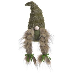 Vianočný trpaslík – zelený 28 cm