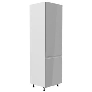 Aspen šedý lesk D60ZL - skrinka pre vstavanú chladničku - Doručenie s výnosom do domu!
