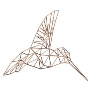 ČistéDrevo Drevený geometrický obraz - vták