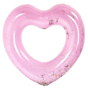 KIK Nafukovací kruh Srdce 90cm - ružový, KX7881