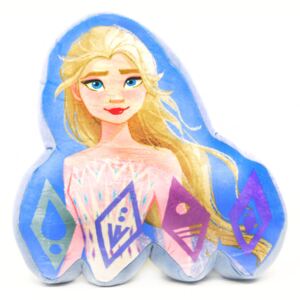 Setino 3D detský vankúš \"Frozen 2 - Elsa\" - 36x36 cm - modrá