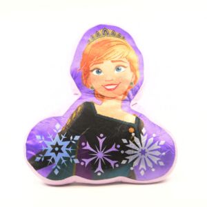 Setino 3D detský vankúš \"Frozen 2 - Anna\" - 36x36 cm - fialová