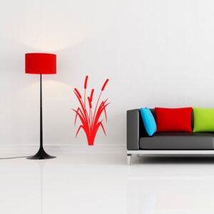 GLIX Rákosie - nálepka na stenu Svetlo červená 40 x 65 cm