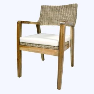 Jedálenská stolička ILARIA ratan/drevo bau jan