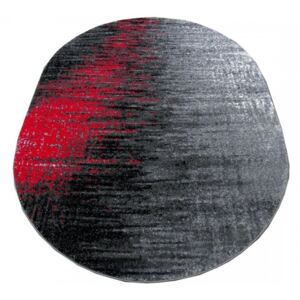 Kusový koberec Ines sivočervený ovál 80x150, Velikosti 80x150cm