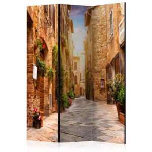 Paraván - Colourful Street in Tuscany [Room Dividers] 135x172