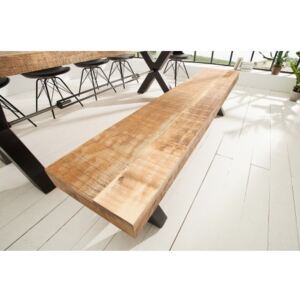 Lavica 37971 200cm Masív drevo Mango prírodná-Komfort-nábytok