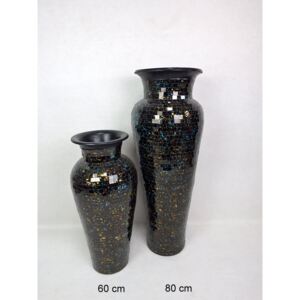 Váza DIVA, čierna, 60 cm