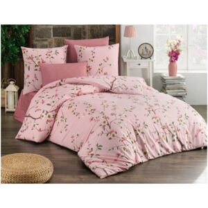 Bedtex Bavlnené obliečky Renforcé – Laura růžové, 140 × 200 cm / 70 × 90 cm