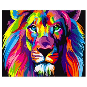 Maľovanie podľa čísiel "Lev" 40x50 cm