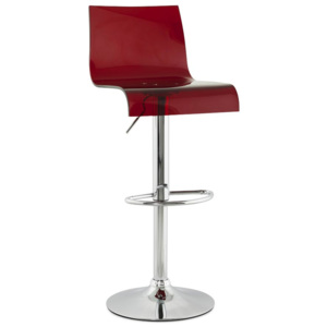 Moderná barová stolička Logan červená