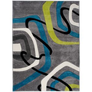 Kusový koberec Moderné tvary sivý, Velikosti 80x150cm