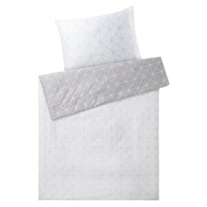 MERADISO® Saténová posteľná bielizeň, 140 x 200 cm (vzor / šedá ), vzor / šedá (100303360)