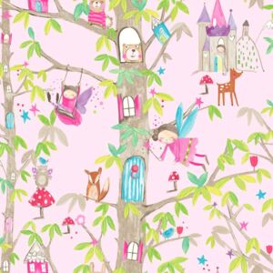 Tapeta na zeď - Arthouse Woodland Fairies Woodland Fairies Pink