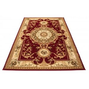 *Kusový koberec klasický vzor 3 bordó, Velikosti 140x190cm