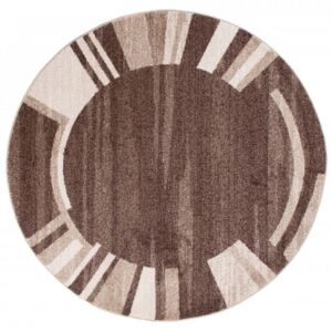 Kusový koberec France hnedý kruh, Velikosti 100x100cm