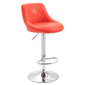 Barová stolička, červená/chrómová, MARID