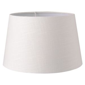 Textilné tienidlo na lampu biele - Ø 25 * 16 cm / E27