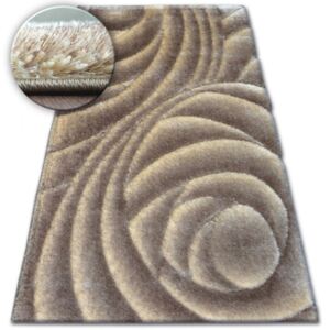 Luxusný kusový koberec Shaggy Rose béžový, Velikosti 80x150cm
