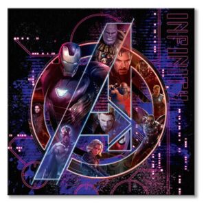 Obraz na plátne Marvel Avengers: Infinity War Icons 40x40cm WDC101091