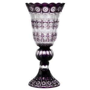 Krištáľová váza Paula, farba fialová, výška 505 mm