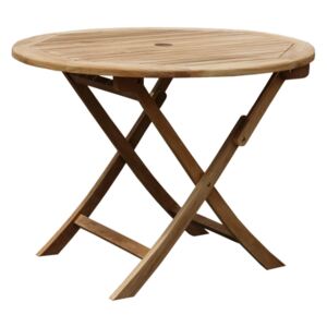 DAISY skladací okrúhly stôl priemer 100 cm z teakového dreva