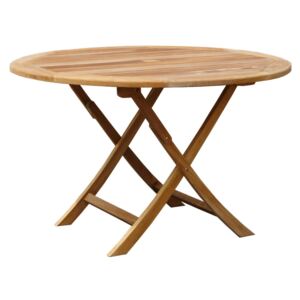 DAISY skladací okrúhly stôl priemer 120 cm z teakového dreva