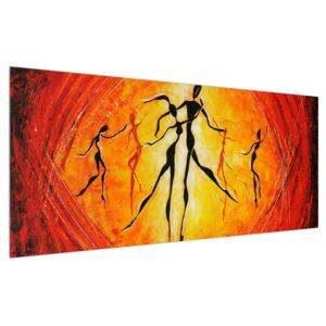 Orientálny obraz tancujúcich osôb (120x50 cm)