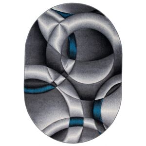 Kusový koberec Circle modrý ovál, Velikosti 140x190cm