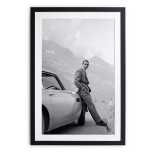 Čierno-biely plagát Little Nice Things Sean Connery, 40 x 30 cm