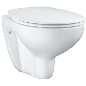 Grohe Bau Ceramic - Závesné WC so sedadlom SoftClose, rimless, alpská biela 39351000 - 5 let rozšířená záruka