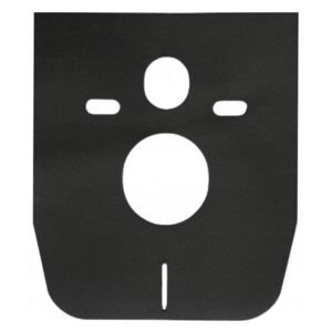 UNIVERZÁLNA ZVUKOVO-IZOLAČNÁ PODLOŽKA PRE ZÁVESNÉ WC ALEBO BIDET (MATA), čierna, 39095-70