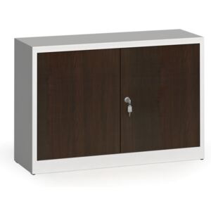 Alfa 3 Zváraná skriňa s lamino dverami, 800 x 1200 x 400 mm, RAL 7035/wenge