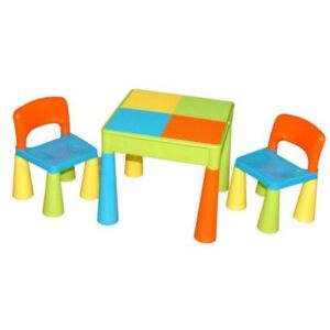 MAXMAX Detský stôl sa stoličkami MAMUT - farebný